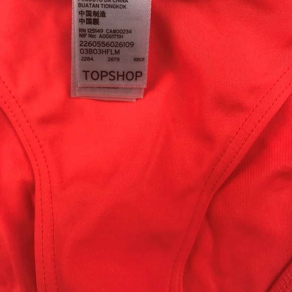 Topshop Swim Topshop Neon String Bikini Nwt Gold Detail Poshmark